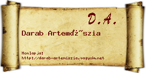 Darab Artemíszia névjegykártya