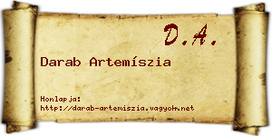 Darab Artemíszia névjegykártya